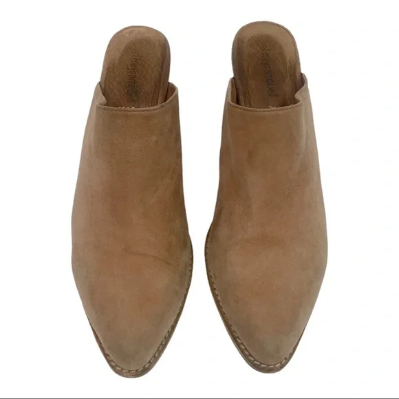 Jeffrey Campbell Favela 2 Suede Block Heel Mules Clogs Dusky Pink Size 9.5 - Picture 3 of 13